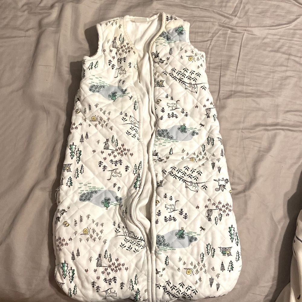 Sleep sack with whimsical print